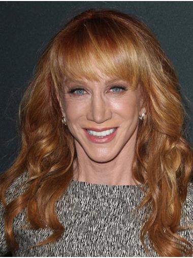 Capless Long Wavy Synthetic 16" Convenient With Bangs Kathy Griffin Wigs