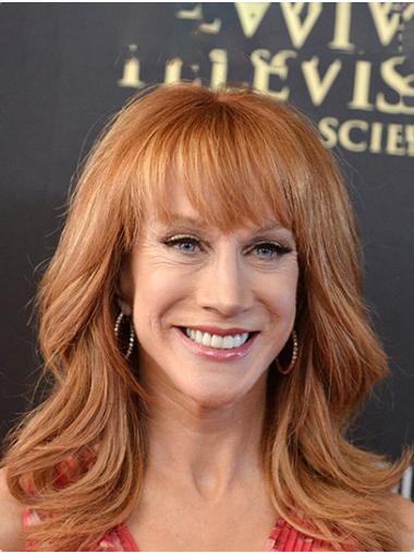 Lace Front Long Wavy Synthetic 16" Gorgeous With Bangs Kathy Griffin Wigs