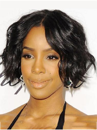Full Lace Chin Length Wavy Synthetic 10" Perfect Bobs Kelly Rowland Wigs