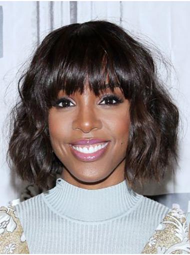 Capless Chin Length Wavy Synthetic 12" Gorgeous Bobs Kelly Rowland Wigs