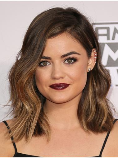 Lace Front Shoulder Length Wavy Synthetic 16" Exquisite Without Bangs Lucy Hale Wigs
