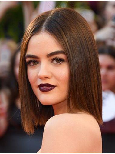 Lace Front Shoulder Length Straight Synthetic 14" No-Fuss Bobs Lucy Hale Wigs