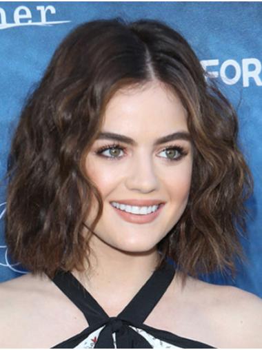 Capless Chin Length Wavy Synthetic 12" Trendy Bobs Lucy Hale Wigs