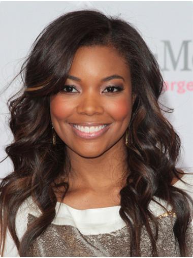 Long Ombre/2 Tone Curly Without Bangs 16" Good Gabrielle Union Wigs