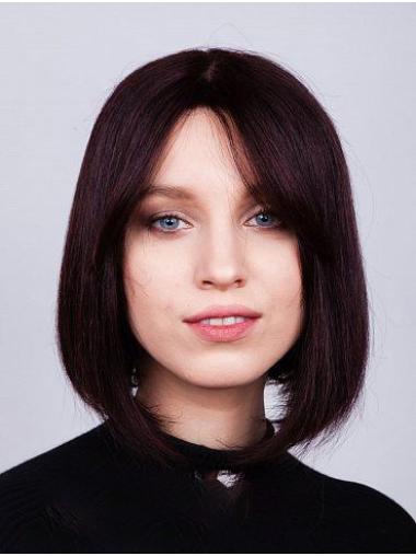 Remy Human Hair Straight Bobs 12" Amazing Lace Front Wigs