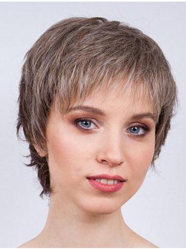 Boycuts Synthetic Monofilament Straight Short Wigs For Ladies