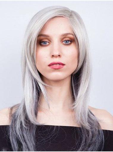 20" Straight Monofilament Synthetic Female Long Wigs