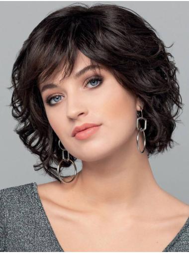 Wavy Synthetic 10" Bobs Gorgeous Monofilament Wigs