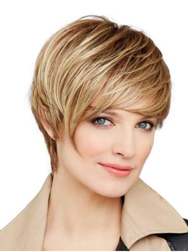 Boycuts Blonde Straight Synthetic Lace Wigs Online