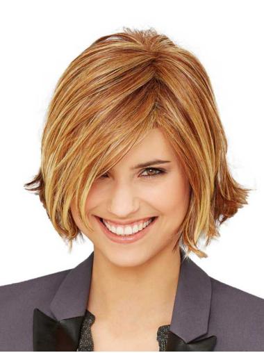 Monofilament 10" Straight Synthetic Wig Silver Bob