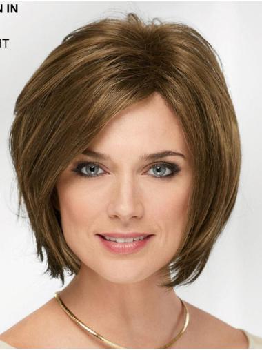 10" Chin Length Blonde Straight Cheap Bob Wigs