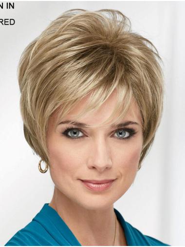 Blonde 8" Boycuts Fabulous Capless Synthetic Wigs