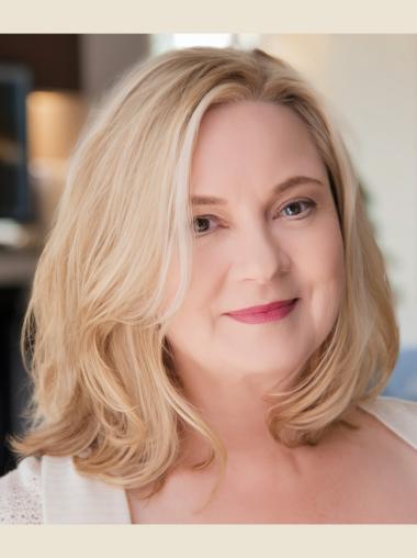 Bob Wigs Human Hair Shoulder Length Lace Front Wavy Platinum Blonde 12" Wigs