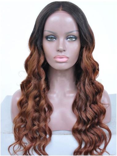 Without Bangs Long Full Lace African American Woman Wigs