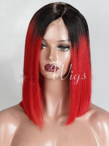 Straight Full Lace India Human Hair African American Wigs Bob