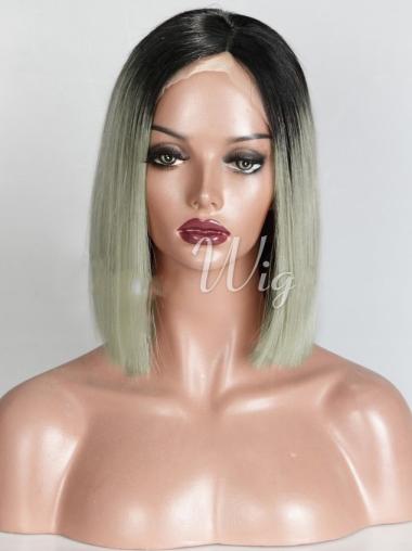 Ombre/2 Tone Full Lace Black Women Human Hair Bob Wig