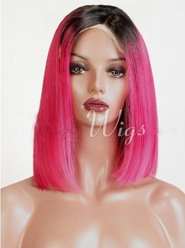 Straight Ombre/2 Tone African American Bob Cut Hair Wig