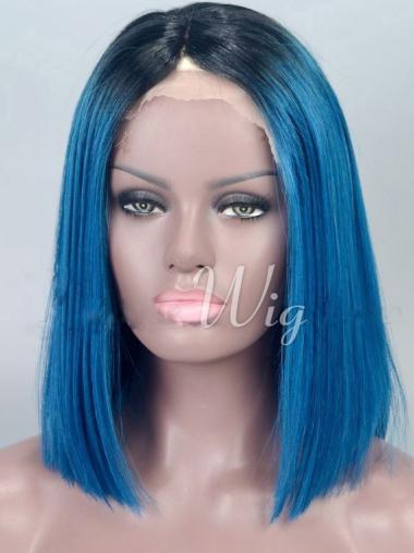 Indian Remy Hair 14 Inches African American Bob Wigs For Women