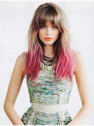 Real Long Wigs With Bangs 22" Perfect