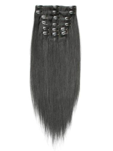 Perfect Straight Remy Human Hair Black Extensions For Short Hair