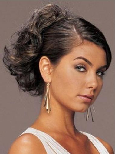 Synthetic Incredible Curly Medium Brown Wigs & Hairpieces