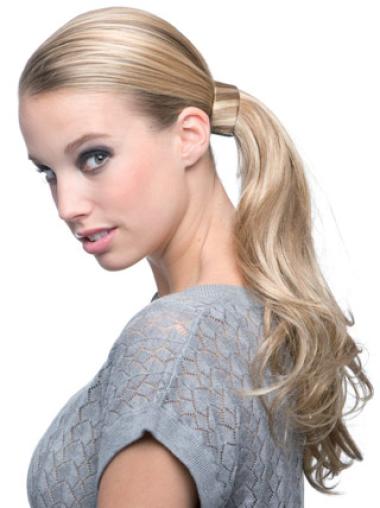 Blonde Wavy Synthetic No-Fuss Ponytails