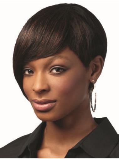 Trendy Bobs Short Brown Synthetic Capless Wig