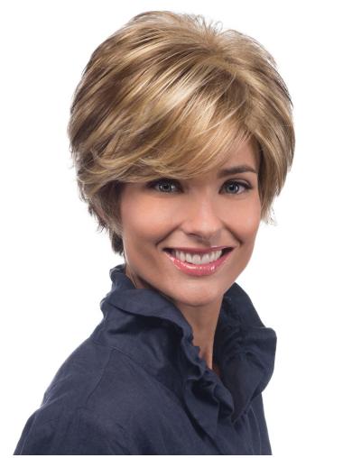 Online With Bangs Women Synthetic Wig Short Wavy Black