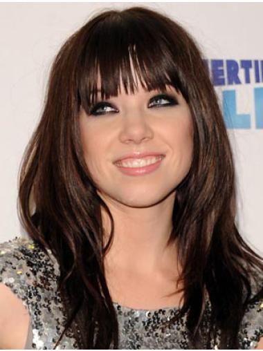 Brown Designed Carly Rae Jepsen Long Capless Wigs