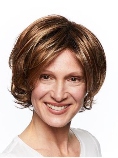 Auburn Wavy Layered Synthetic Lace Front Wig