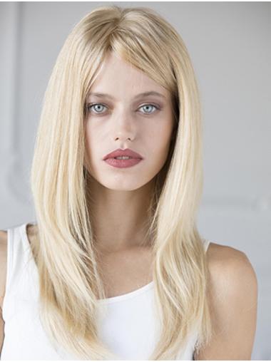 100% Hand-tied Straight Long Human Hair Wigs