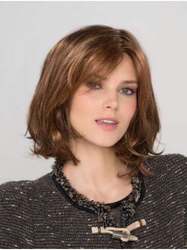 Auburn Wavy Bobs Synthetic Custom Lace Front Wigs