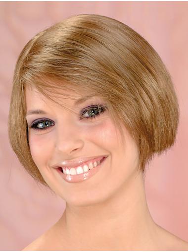 Synthetic Short Straight Blonde Classic Ladies Wig