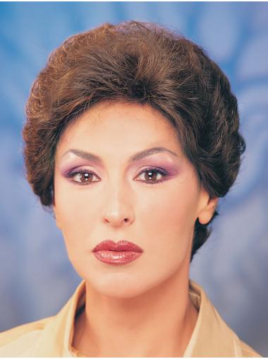 Synthetic Short Straight Brown Wigs