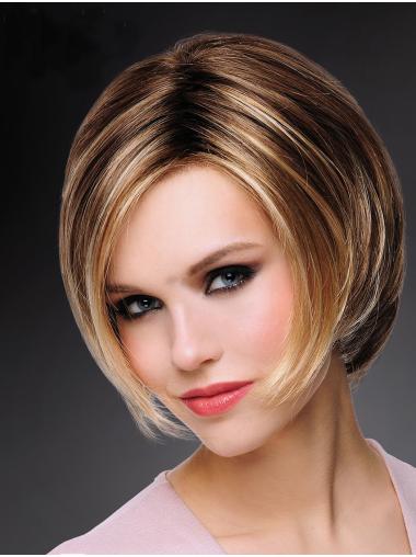 Synthetic Short Straight Blonde Natural Hair Bob Wigs