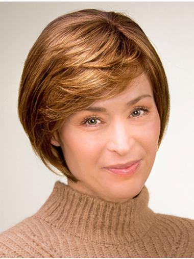 Straight 10" Blonde 100% Hand-tied Bobs Synthetic Wigs Online