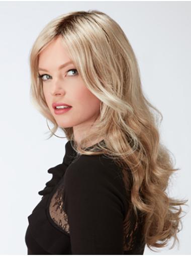 20" Curly Blonde Synthetic Layered Ladies Long Wigs