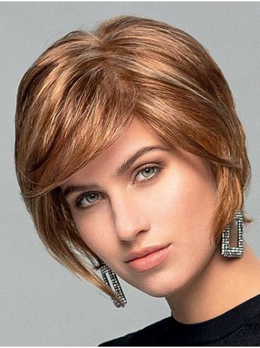 Wavy Monofilament Blonde Synthetic Boycuts Top Quality Ladies Short Wigs