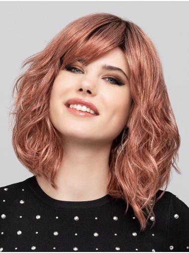 Curly Synthetic Pink 12" Bobs Amazing Monofilament Wigs