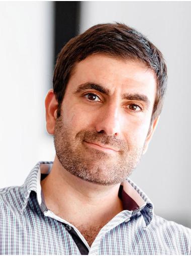 100% Hand-Tied Brown 4" Cropped Synthetic Straight Specialist Men Wigs