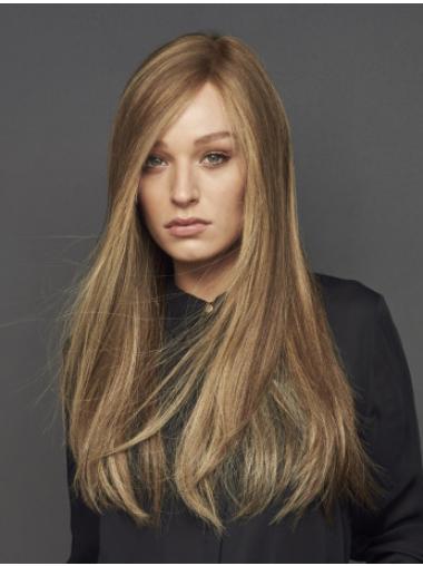 Long Straight Ombre/2 tone Without Bangs High Quality Human Hair Wigs