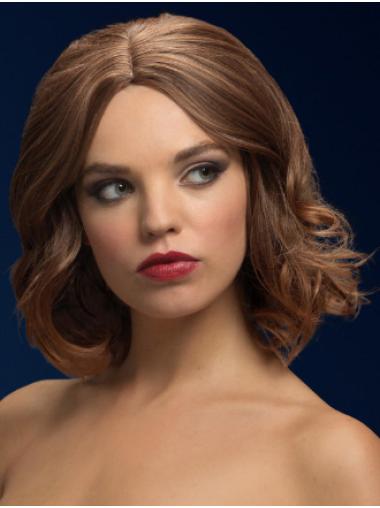 Chin Length Wavy Lace Front Bobs All Synthetic Wigs