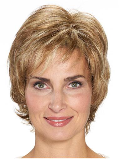 Synthetic Short Wavy 10" Monofilament Best Quality Classic Wigs