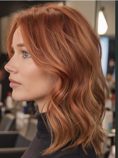 Medium Length Wigs Synthetic Wavy Layered 12" Wigs