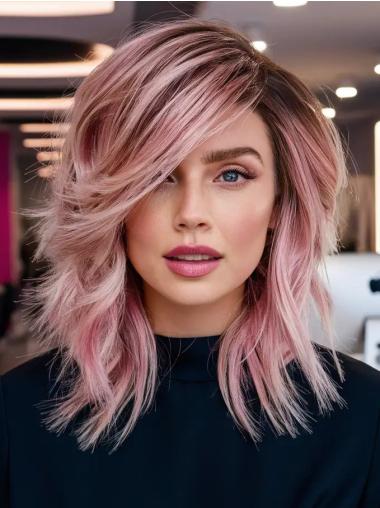 Medium Length Wigs Monofilament 14" Wavy Synthetic Wigs