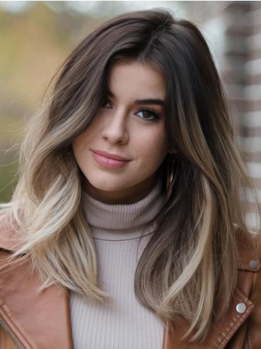 Medium Wigs For Women Monofilament 14" Wavy Synthetic Wigs