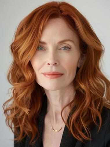 Medium Length Wigs 14" Monofilament Layered Wavy Wigs