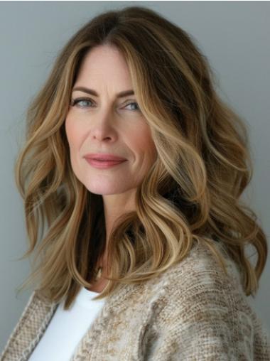 Medium Length Wigs Lace Front Layered 14" Wavy Wigs