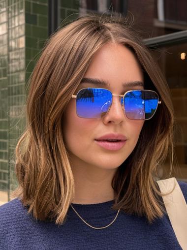 Medium Brown Hair Wigs Monofilament 12" Wavy Synthetic Wigs