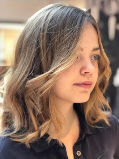 Medium Hairstyles Human Wigs 12" Layered Lace Front Wigs